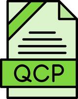 QCP Icon Design vector