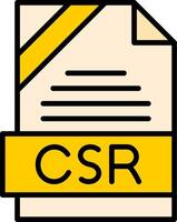 CSR Icon Design vector