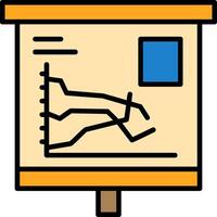 Multiple Line Graph Icon Design Symbol vector