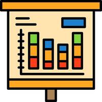 Stacked Bar Chart Icon Design Symbol vector