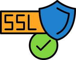 SSL Certificate Icon Design vector