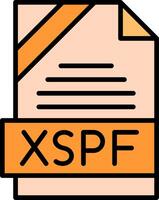 XSPF Icon Design vector