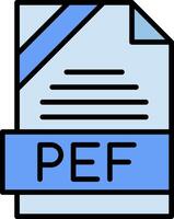 PEF Icon Design vector