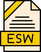 ESW Icon Design vector