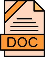 DOC Icon Design vector