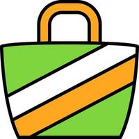Beach bag Icon Design Symbol vector