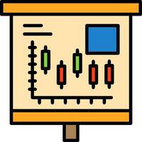 Candlestick Chart Icon Design Symbol vector