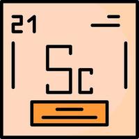 Scandium Icon Design vector
