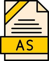 AS Icon Design vector