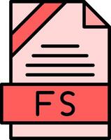 FS Icon Design vector