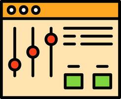 Filter Icon Design vector