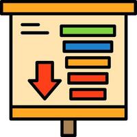 Funnel Chart Icon Design Symbol vector