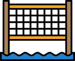 Beach volleyball net Icon Design Symbol vector