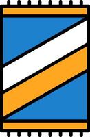 Beach towel Icon Design Symbol vector