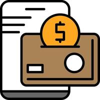 Digital Wallet Icon Design vector