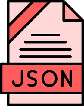 JSON Icon Design vector