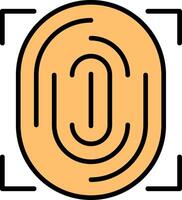 Biometric authentication Icon Design Symbol vector