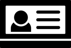 Office id Card Icon Design vector