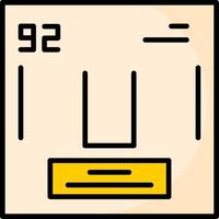 Uranium Icon Design vector