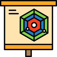 Radar Chart Icon Design Symbol vector
