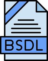 BSDL Icon Design vector