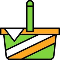 Picnic basket Icon Design Symbol vector
