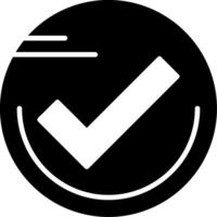 Checkmark circle Icon Design vector