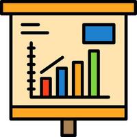 Escalating Bar Graph Icon Design Symbol vector