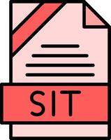 SIT Icon Design vector