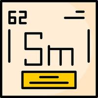 Samarium Icon Design vector