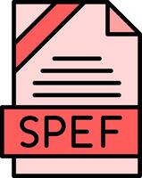 SPEF Icon Design vector