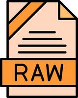 RAW Icon Design vector