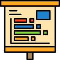 Horizontal Bars showing Icon Design Symbol vector