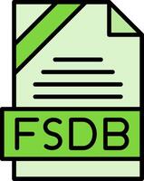 FSDB Icon Design vector