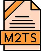 M2TS Icon Design vector