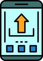 Upload Icon Design Symbol vector