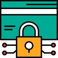 Data encryption Icon Design Symbol vector