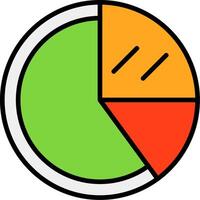 Pie Chart Icon Design vector