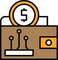 Digital wallet Icon Design Symbol vector