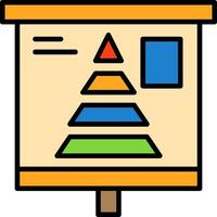 Pyramid Chart Icon Design Symbol vector