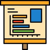 Horizontal Bar Chart Icon Design Symbol vector