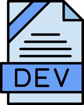 DEV Icon Design vector