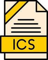 ICS Icon Design vector