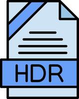 HDR Icon Design vector