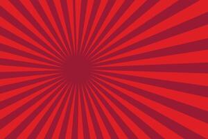 Sun rays retro vintage style on red background, Sunburst pattern background. Rays. Summer banner illustration. Abstract sunburst wallpaper for template business social media advertising. vector