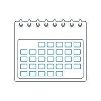 Calendar line Icon. Editable EPS. vector