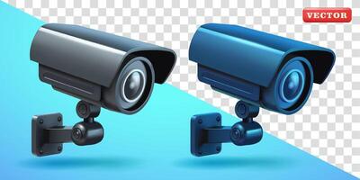 Security camera, 3d. Suitable for security and design elements vector