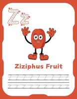 Letter Z Tracing Practice for Beginners vector