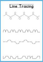 Fun Tracing Lines for Early Learners vector
