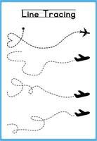 Fun and Interactive Line Tracing for Toddlers vector